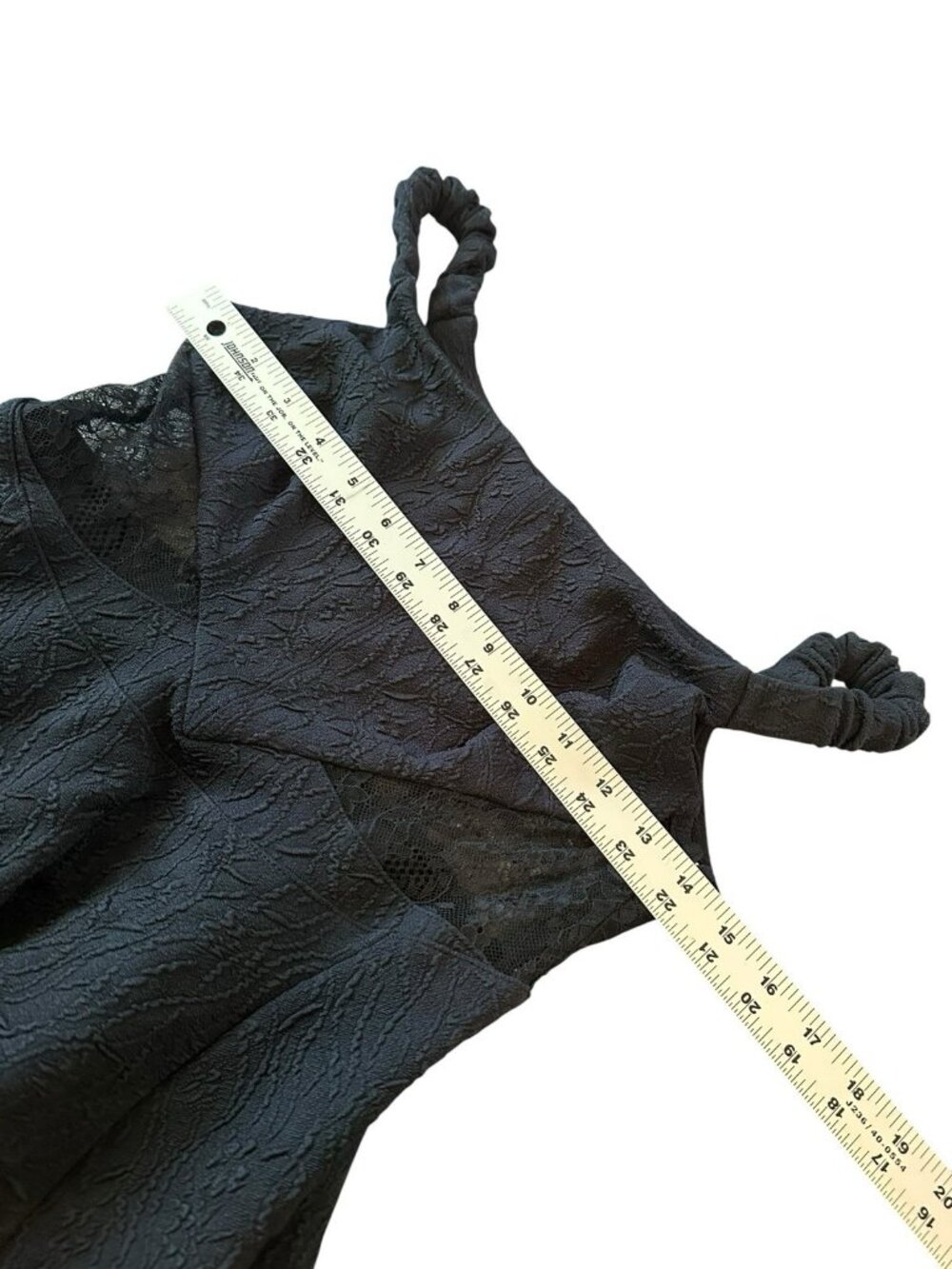 Free People Fit Flare Dress‎ Size XS Jacquard Side/Back Lace Cutouts Whimsigoth - Picture 5 of 6